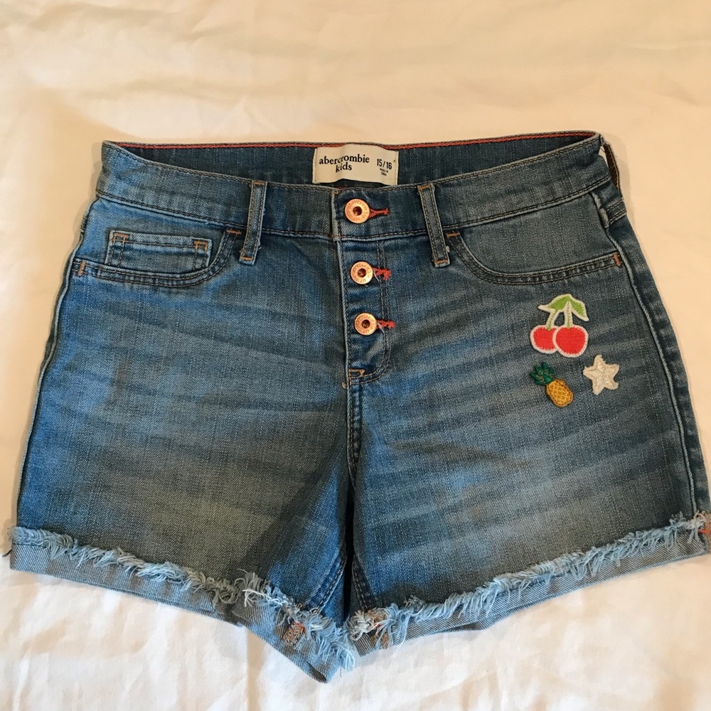 Abercombie Kids Button Down Jean Shorts - 15:16